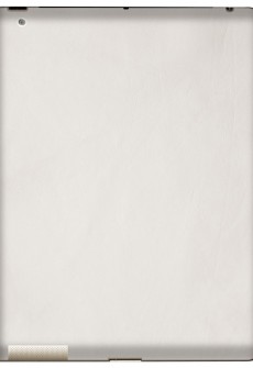 White iPad Leather Back by Valentine Goods