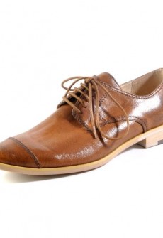 ALL BLACK by ACL Coffee Cap Toe Shoe